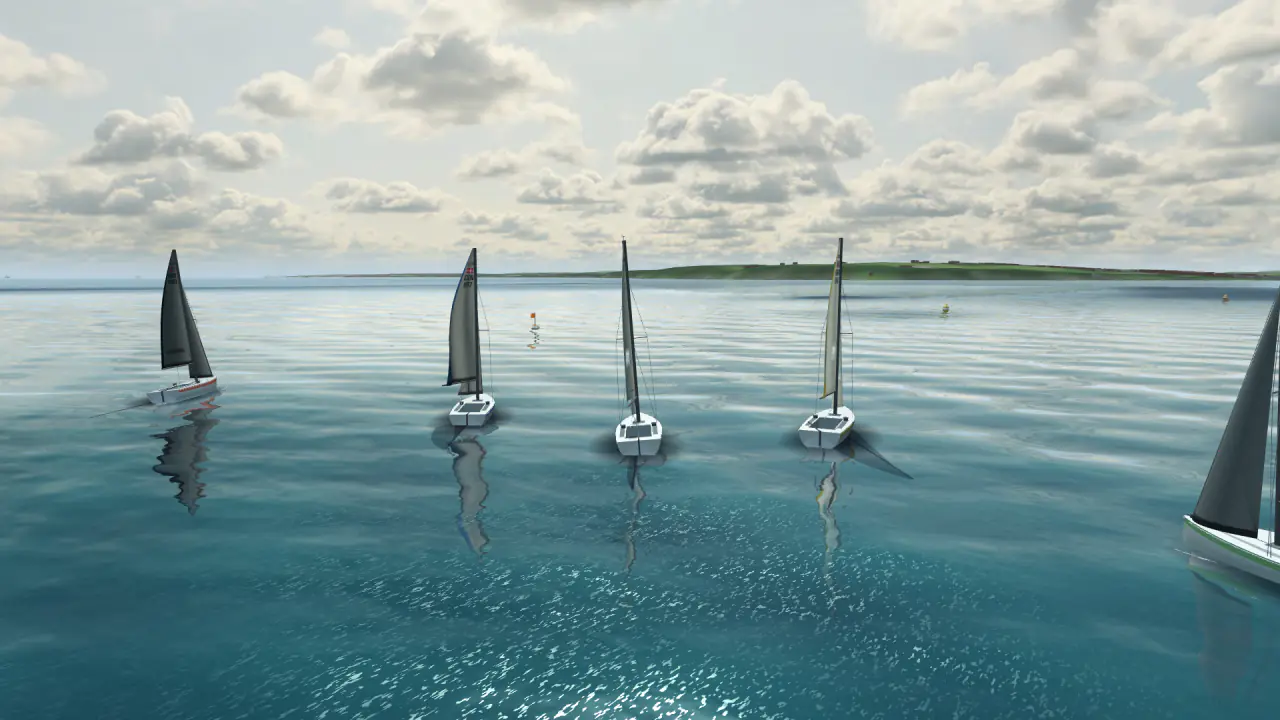 SailPolars sailing simulator practice scene